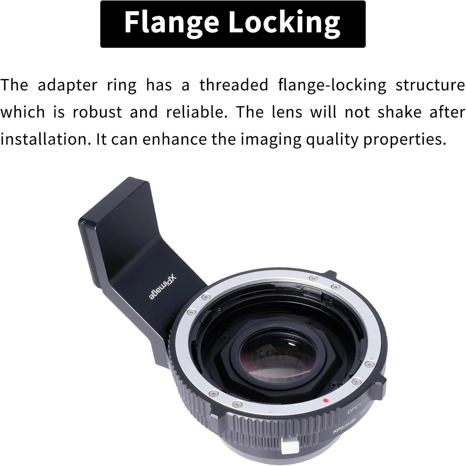 0.71X Optical Focal Reducer Lens Mount Adapter for Hasselblad V Lens to Leica or Panosonic L Mount Camera