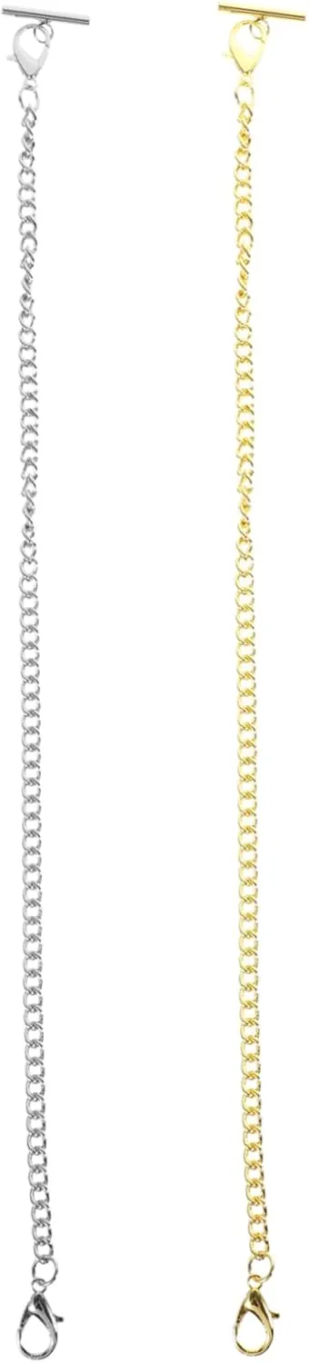 10 Pcs Pocket Watch Chain Vest Chain with t Chain Waist Jeans Chain Wallets for Men Watch Chain Link