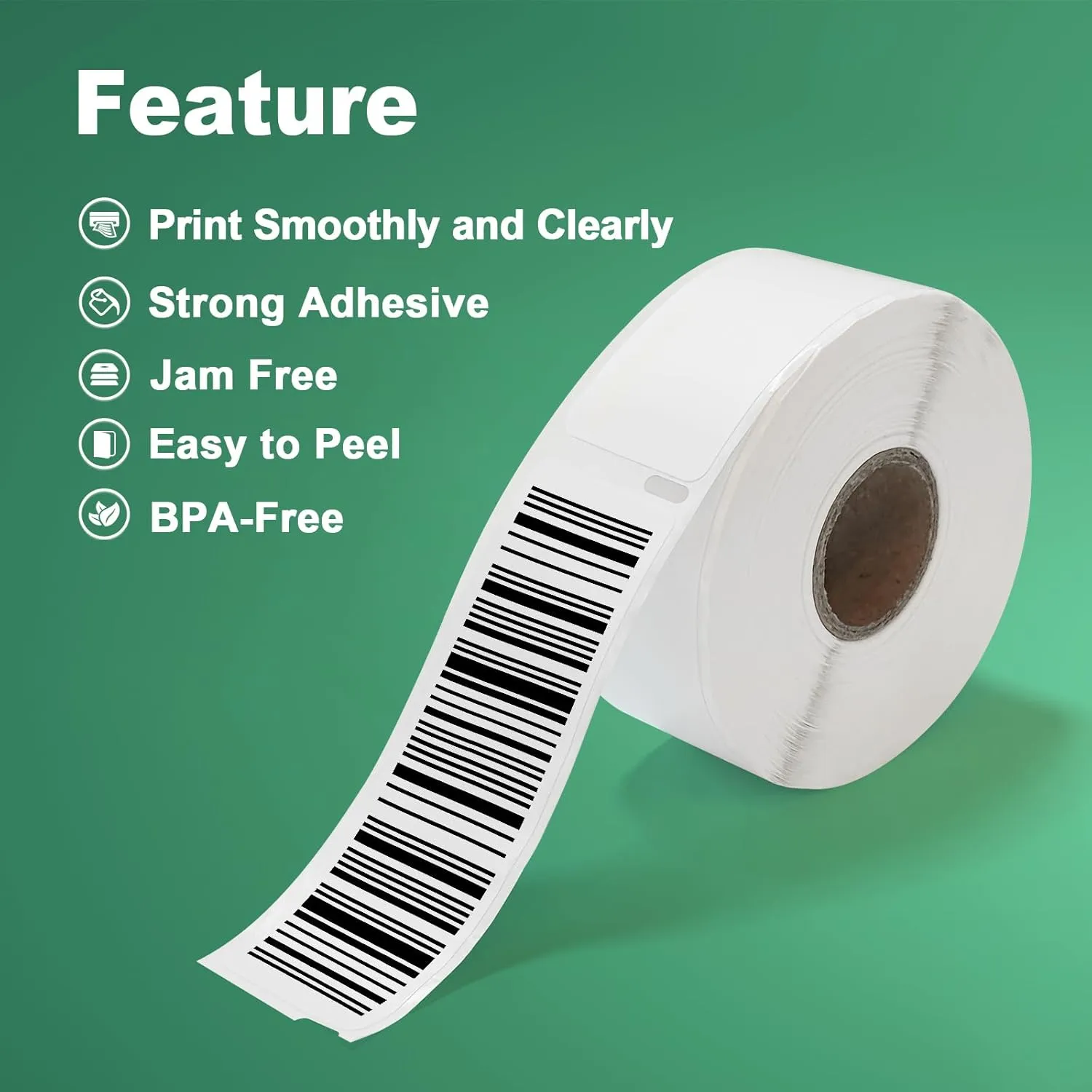 12 Rolls 1-1/8" x 3-1/2" Mailing Label Replacement for Dymo 30252 Multipurpose Address Barcode Labels & Shipping Labels Compatible Dymo Labelwriter, Not Fit 5XL & 550