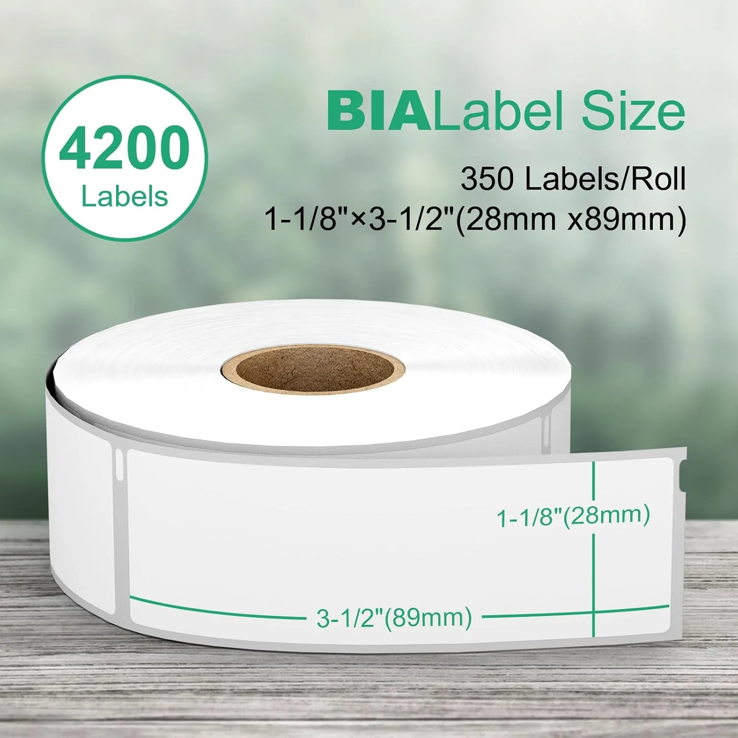 12 Rolls 1-1/8" x 3-1/2" Mailing Label Replacement for Dymo 30252 Multipurpose Address Barcode Labels & Shipping Labels Compatible Dymo Labelwriter, Not Fit 5XL & 550