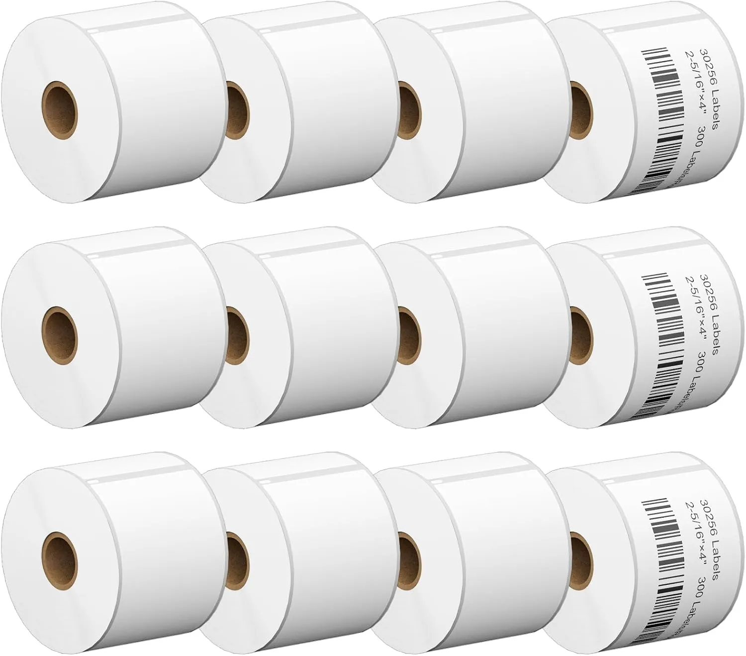 12 Rolls 2-5/16" x 4" Shipping Labels Replacement for Dymo 30256, Compatible with DYMO LabelWriter 4XL, 450, 450 Duo, 450 Turbo, 450 Twin Turbo, Not Fit 5XL & 550