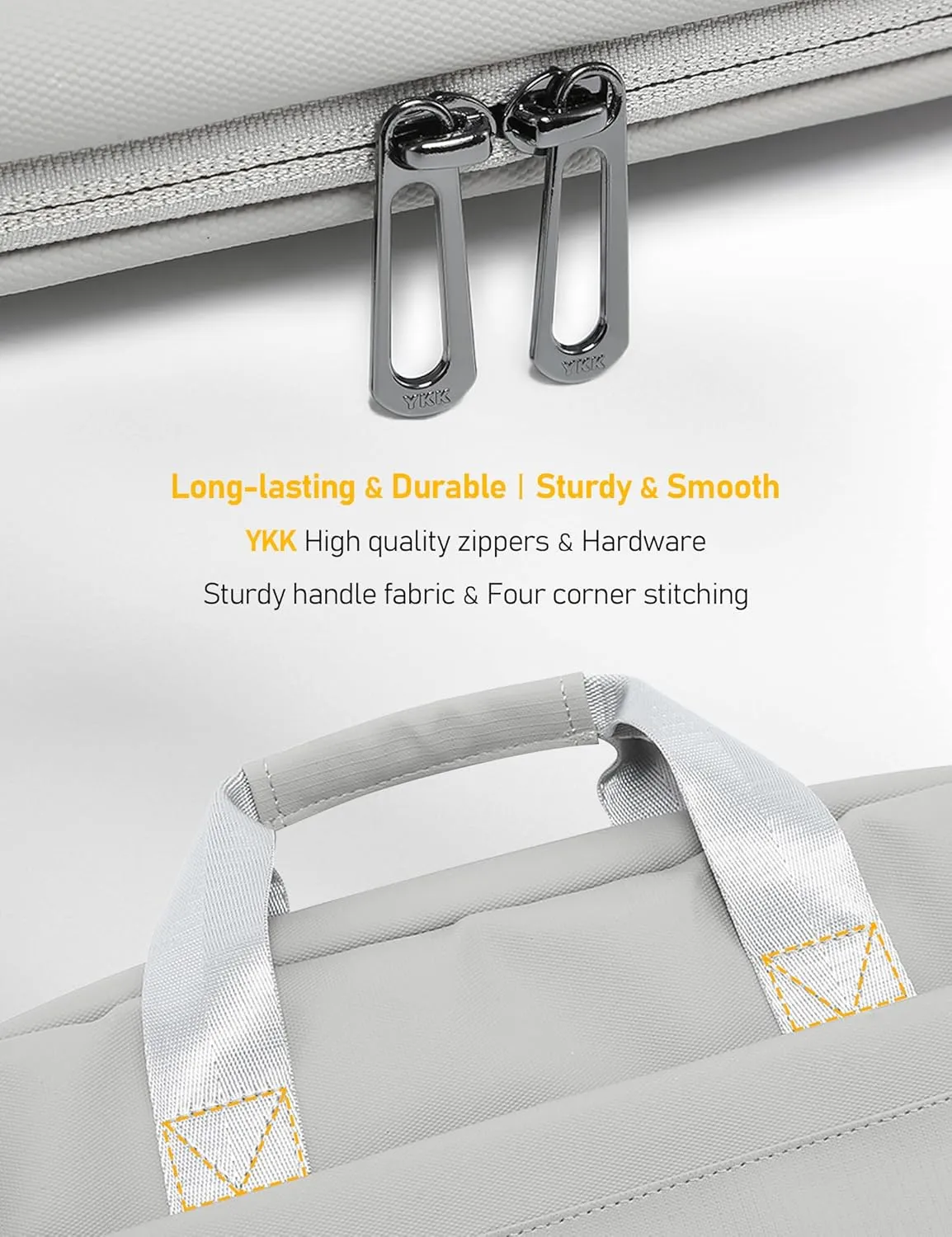 15-16 Inch Granulated Shoulder Portable Bag, Compatible with MacBook Pro 16 M4/M3/M2/M1, MacBook Air 15 M4 2025, ASUS Vivobook 16/16X Laptop, Messenger Bag, Silk Grey