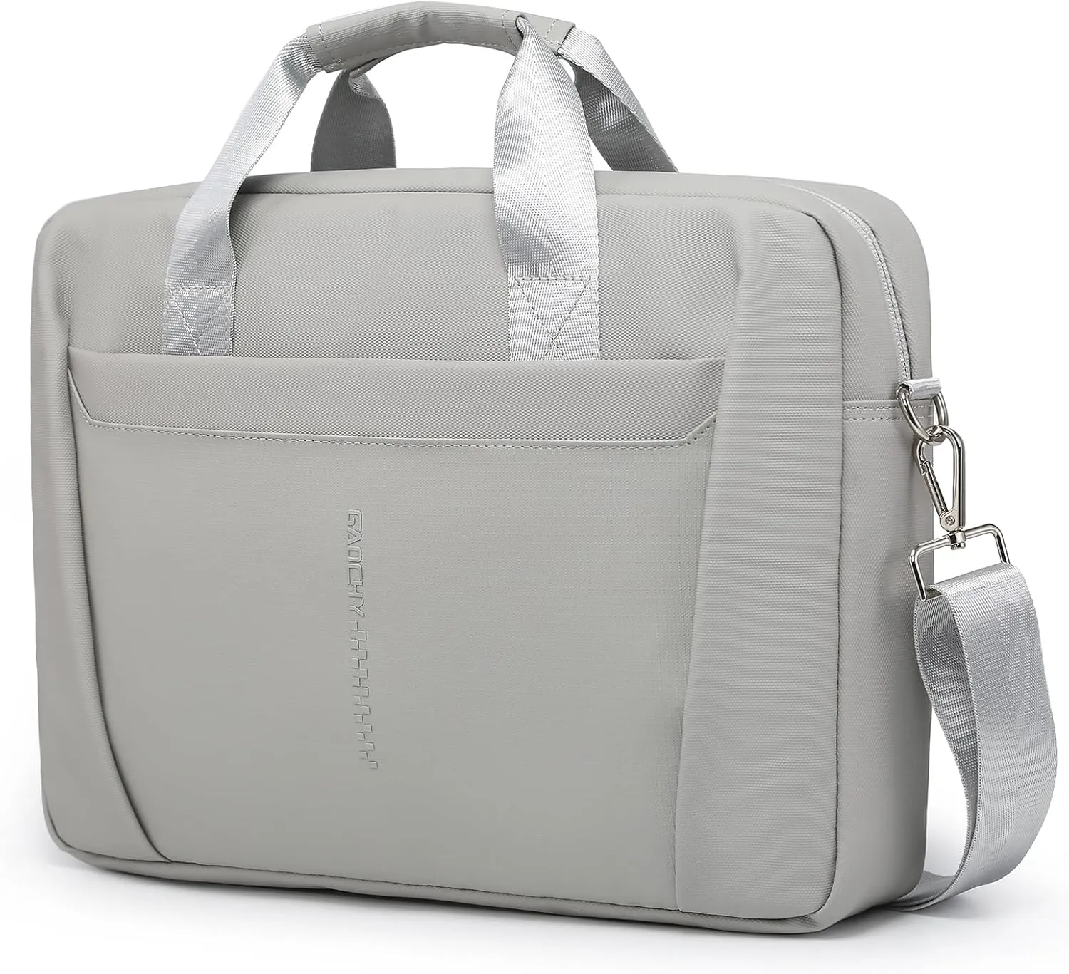 15-16 Inch Granulated Shoulder Portable Bag, Compatible with MacBook Pro 16 M4/M3/M2/M1, MacBook Air 15 M4 2025, ASUS Vivobook 16/16X Laptop, Messenger Bag, Silk Grey
