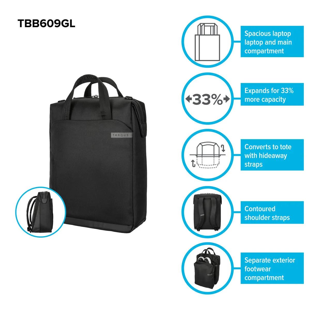 15" - 16" Work ™ Convertible Daypack