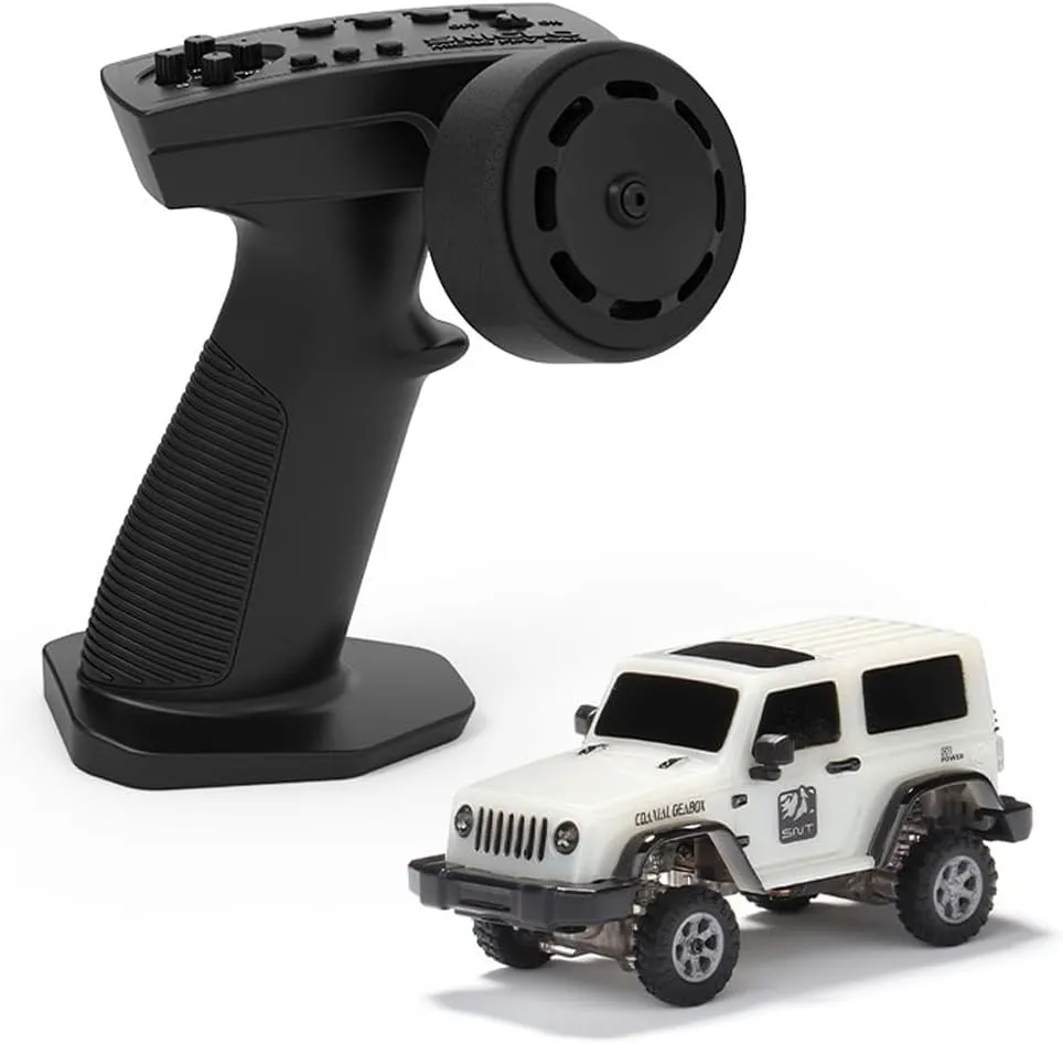 1/64 Scale FPV RC Rock Crawler with Goggles, 8CH 4WD Full Proportional Control Off-Road Vehicle with LED Light, All-Terrain Crawler for Hobbyist
