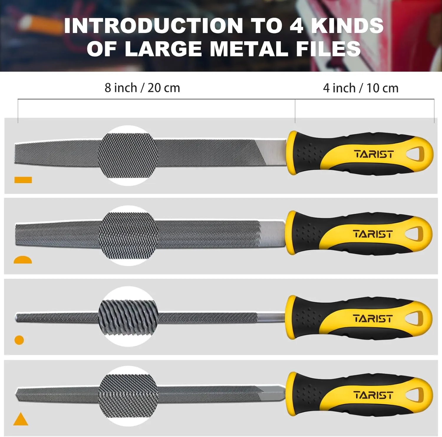 17PCS File Set with Tool Bag, Includes 4PCS Large Metal File, 12PCS Needle File and Wire Brush,Work for Metal, Wood and More