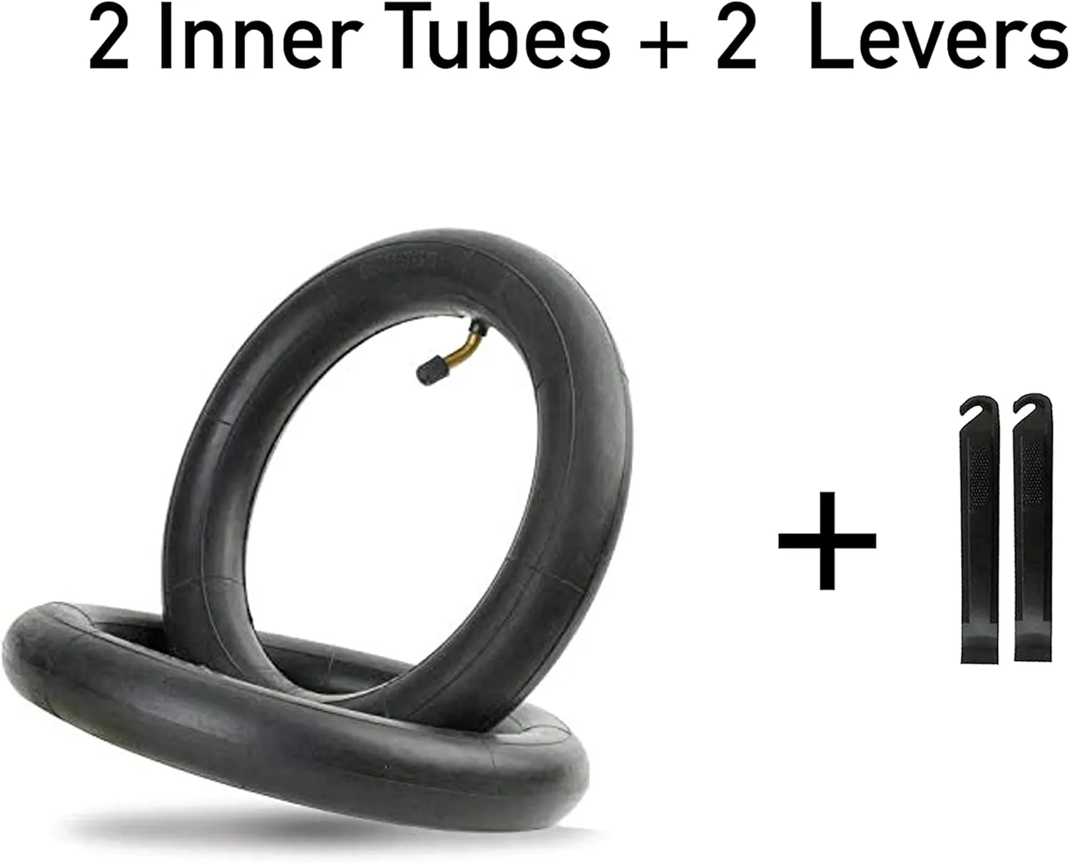 (2-Pack) 10-Inch Replacement Inner Tubes 10" x 1.95/2.125/2.5 - Compatible with Bike Schwinn Trike Roadster/Tricycle/BoB Revolution Motion - Made from BPA/Latex Free Quality Butyl Rubber