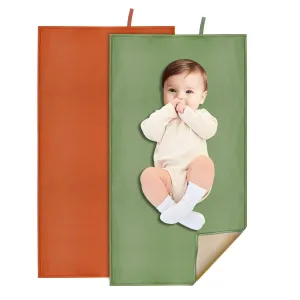 2 Pack Wipeable Diaper Changing Pad for Baby, Portable Baby Changing Mat for Travel or Home, Foldable Mat Fits Perfectly in Diaper Bag (67-08)