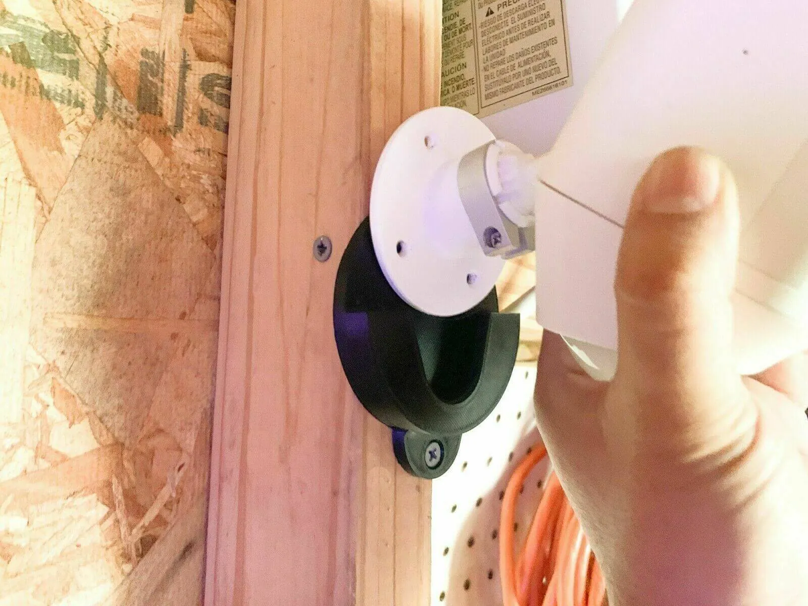 2 Ring Spotlight Camera Quick Release Holder 3D Printed Made in the US