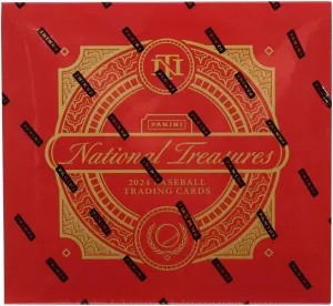 2024 Panini National Treasures Baseball Hobby Trading Card Box (Eight Autographs or Memorabilia Cards Per Box!