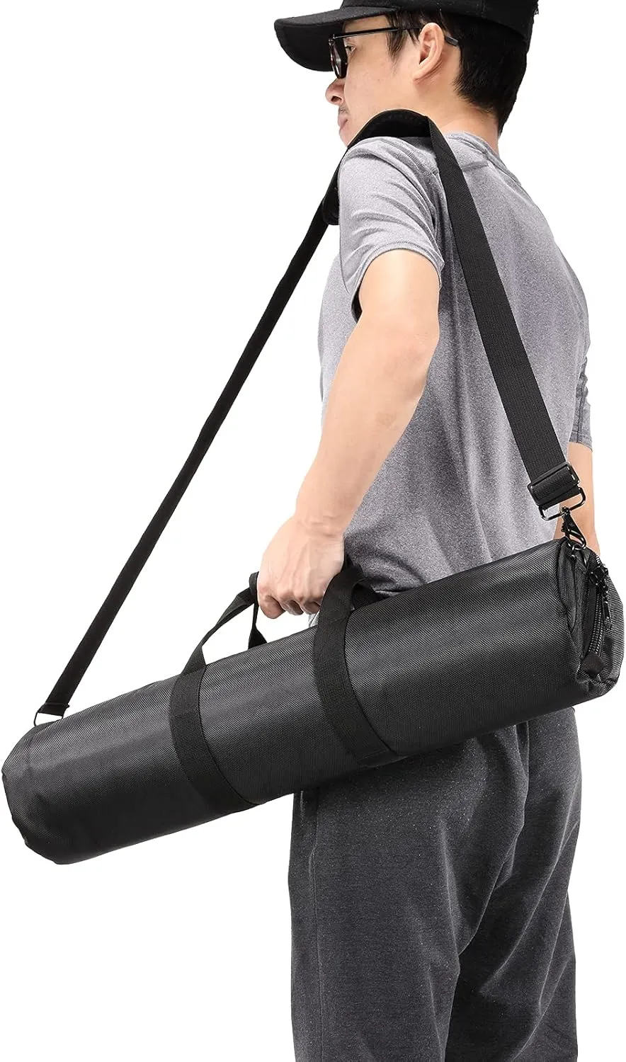 22in/55cm Tripod Carrying Case, Heavy Duty Nylon Bag with Shoulder Strap, Padded for Light Tripods, Monopods, Umbrellas, Softboxes, Boom Stands, Speaker Stands