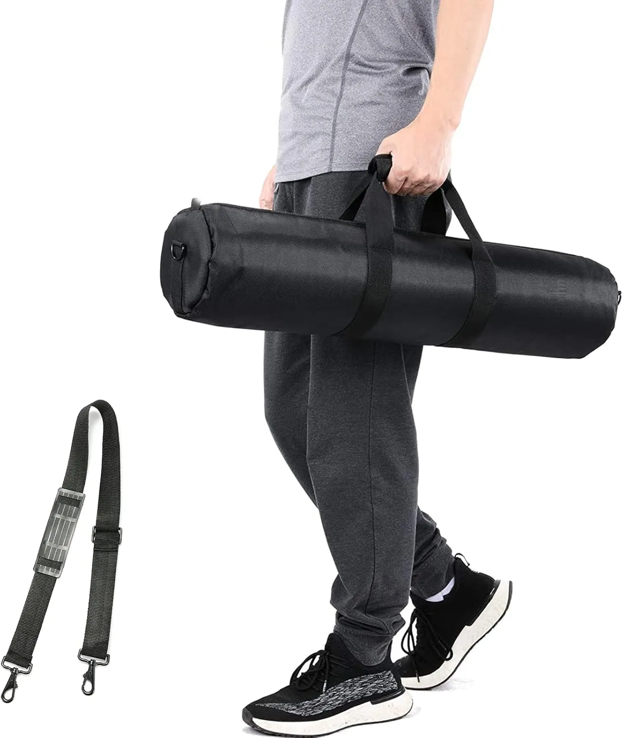 22in/55cm Tripod Carrying Case, Heavy Duty Nylon Bag with Shoulder Strap, Padded for Light Tripods, Monopods, Umbrellas, Softboxes, Boom Stands, Speaker Stands