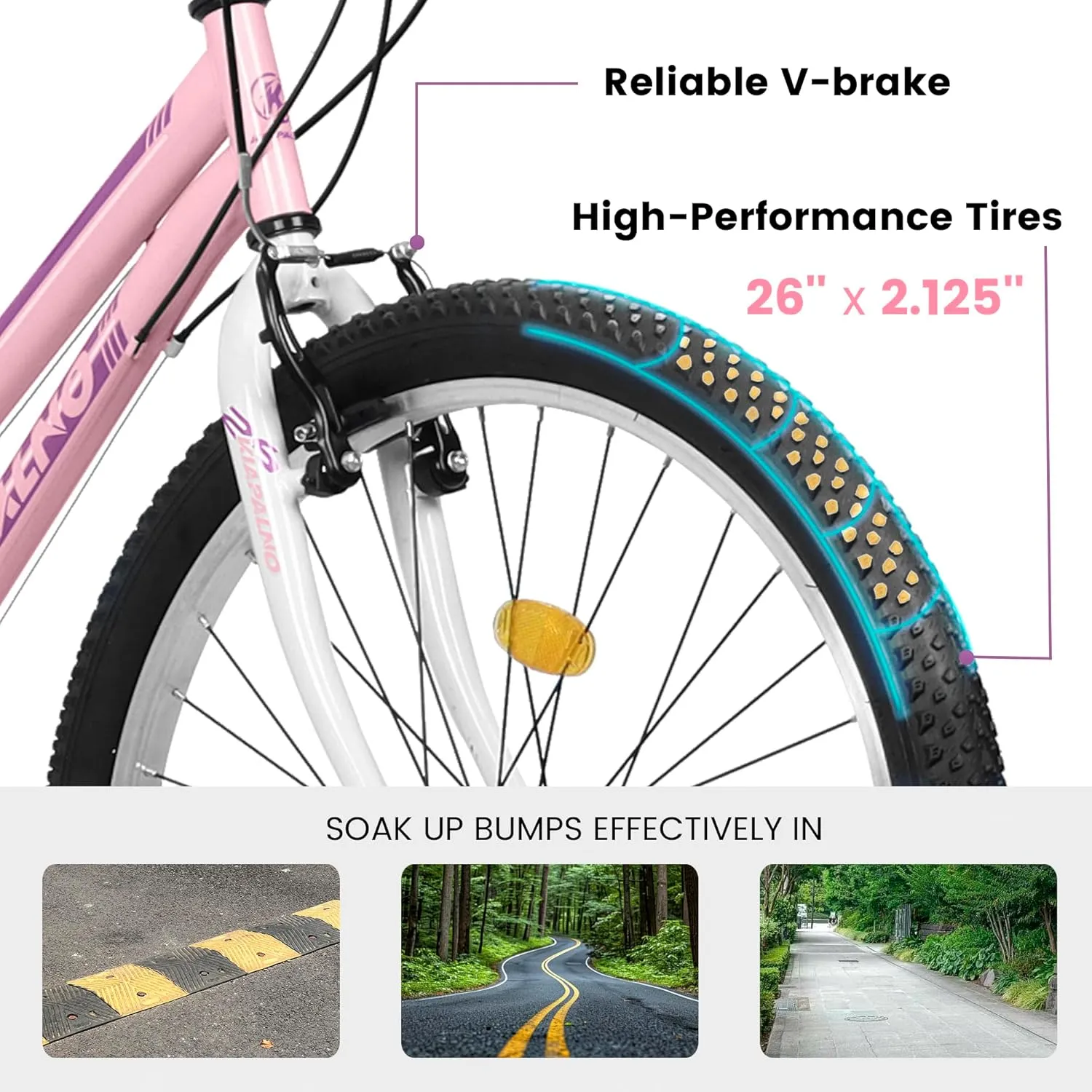 24/26/27.5 Inch, Dual Full Suspension Mountain Bike, 21 Speed Summer Travel, Mens Womens Outdoor Cycling Commuting City Bike to School Work, Birthday Gifts Bicycles
