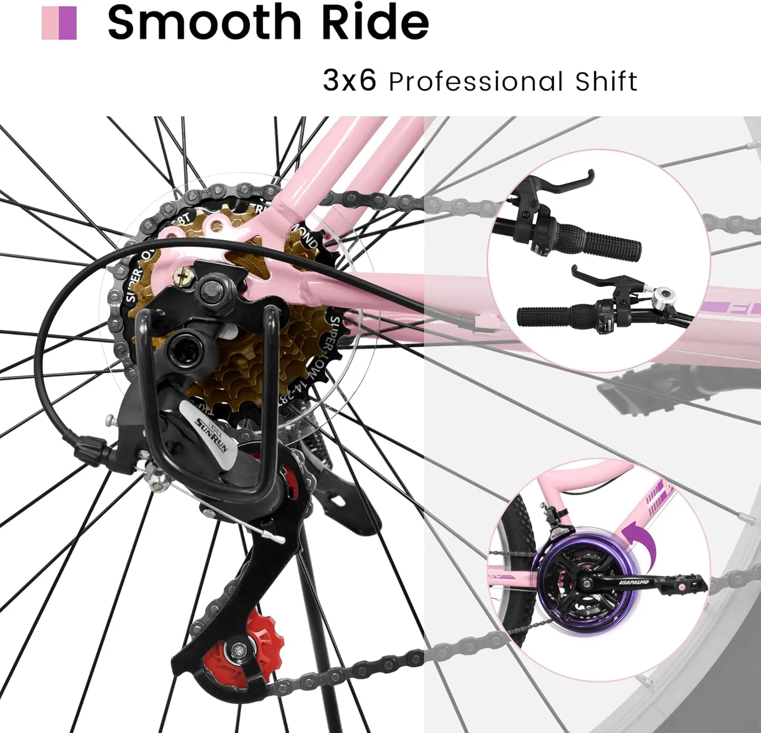 24/26/27.5 Inch, Dual Full Suspension Mountain Bike, 21 Speed Summer Travel, Mens Womens Outdoor Cycling Commuting City Bike to School Work, Birthday Gifts Bicycles