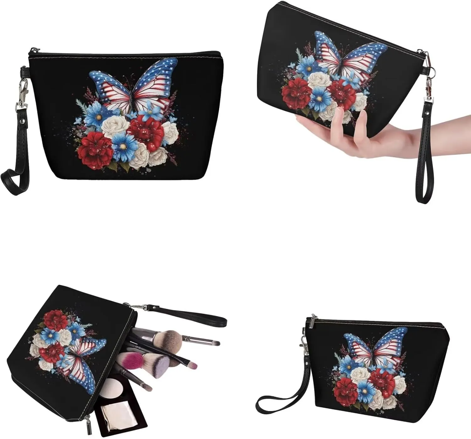 2PCS Tote Bag for Women Top Handle Purse with Wallet, Hobo Bag Tote Shoulder Bag with PU Cosmetic Bag