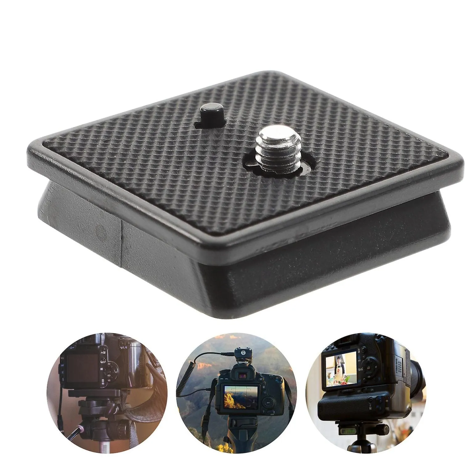 2pcs Tripod Mount Tripod Quick Release Plate 1/4 Inch Screw Tripod Camera Moun