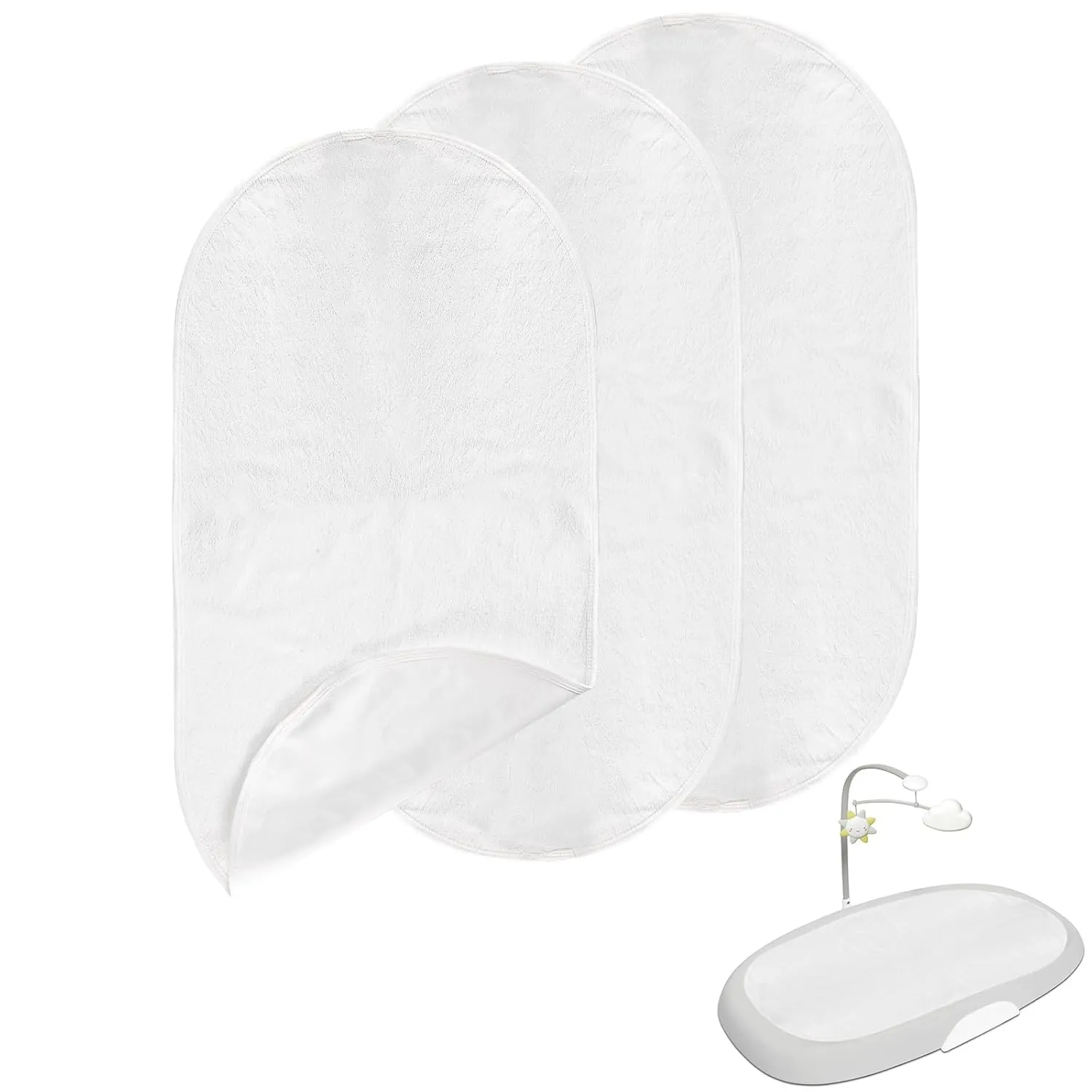 3 Count Changing Pad Liners Compatible with Skip Hop - Changing Pad Cover, Washable Soft and Warm Liners, Non-Slip Design, Reusable and Portable Replacement Liner, Perfect for Diaper Needs