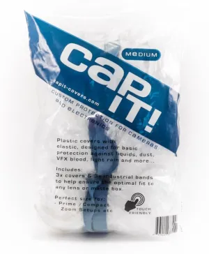 3 Pack CAP IT! Covers (Medium) Camera & Electronics Protection Perfect for ARRI, RED, Sony, PANASONIC, PANAVISION, STEADICAM, GIMBLE RIGS