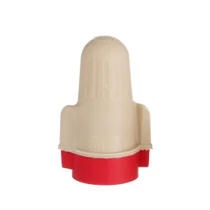 3M Performance Plus Wire Connector T/R JUG, Tan/Red, Flexible Steel Spring Connectors, Smooth, Comfortable Feel, Copper, CSA Certified, UL Listed, Jug of 750, 22-8 AWG