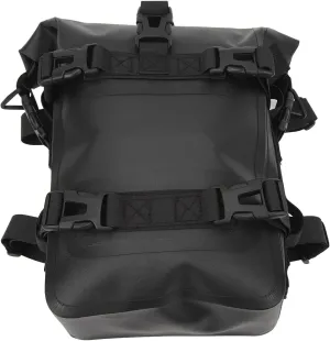 4L Motorcycle Crash Bar Bag, Universal Quick Release Tail Side Bag, Black Side Tail Bags for Travel