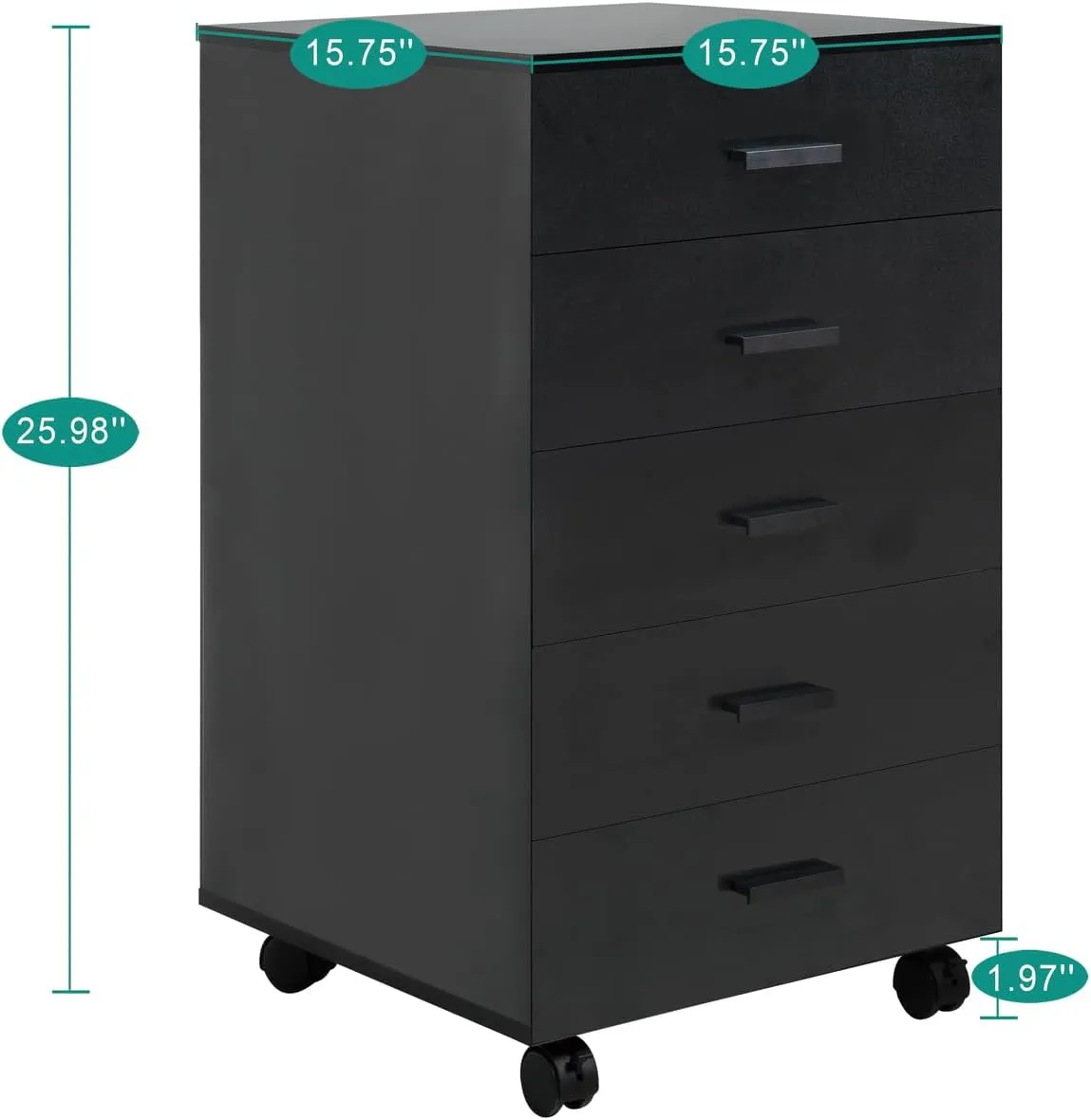 5 Drawer Dresser for File Storage by Haomi Home