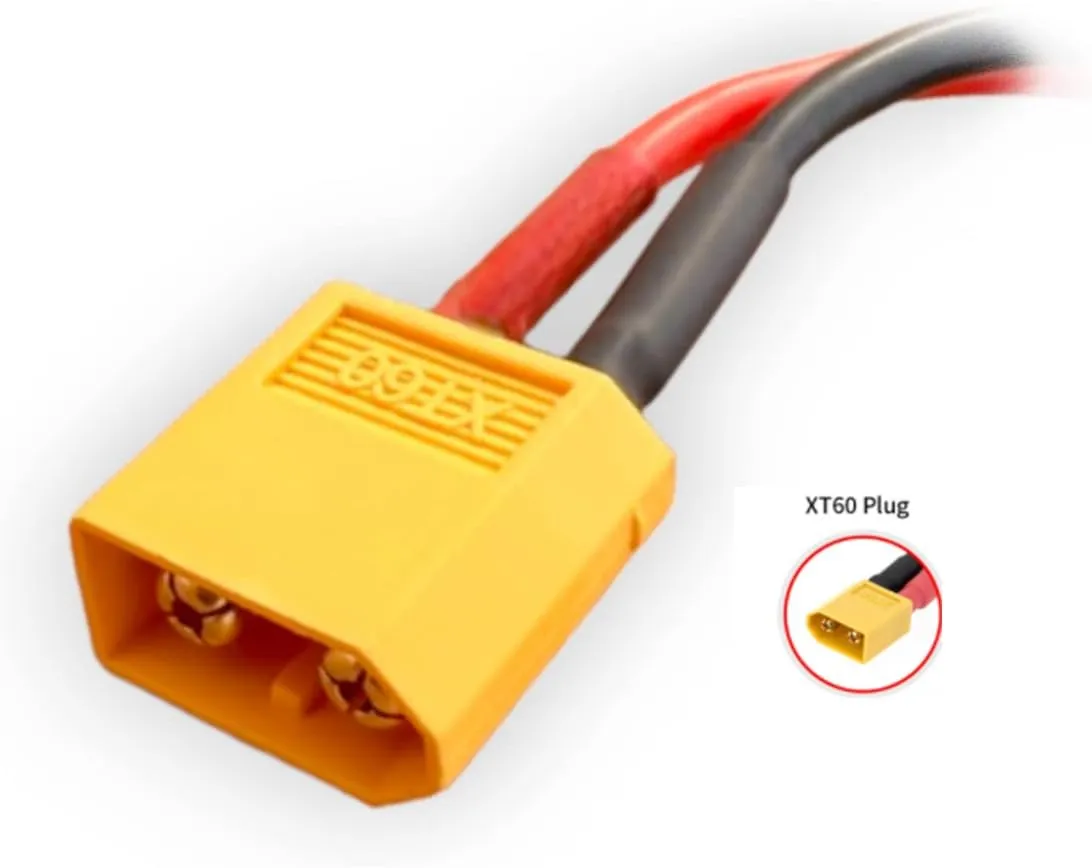 50A ESC with 5V 6V/4A BEC 2-4S Electric Speed Controller with XT60 & 3.5mm Bullet Plugs for Fixed Wing Airplane/RC Drone Airplane/Brushless Motors