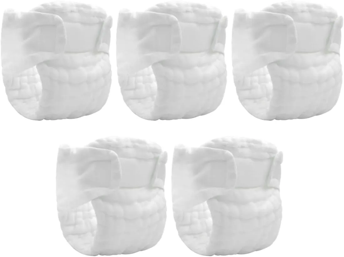 5pcs Newborn Cloth Diapers Leak-Proof Baby Diaper Pants Washable Baby Diapers for Newborns