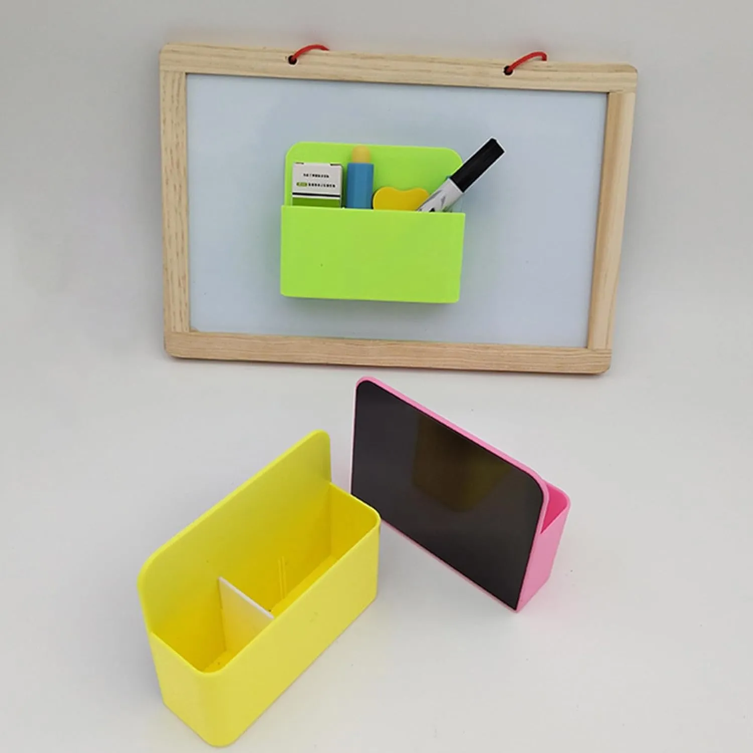 6 Pcs/Set Magnetic Pen Holder Magnetic Marker Holder Practical Magnetic Storage Organizers for Refrigerator Whiteboard