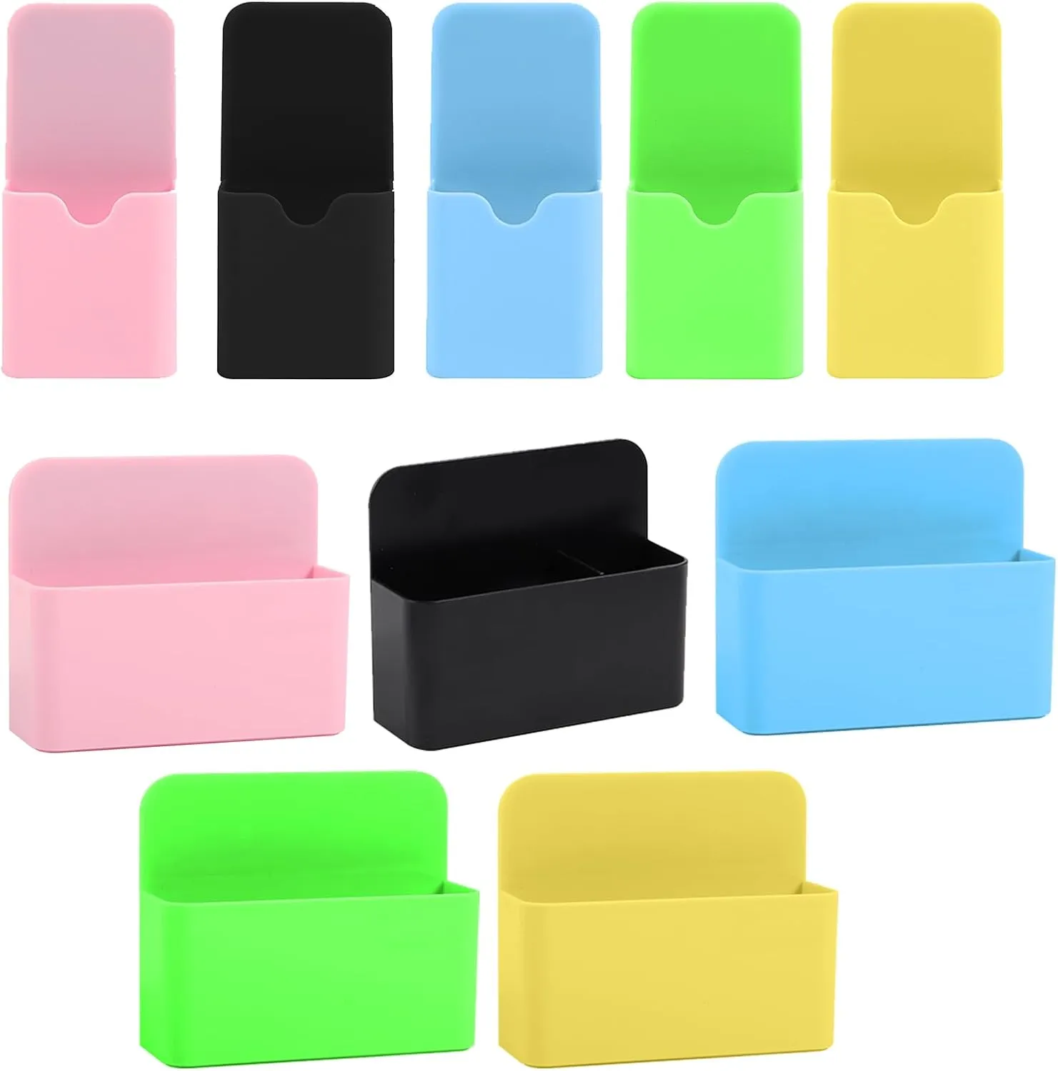 6 Pcs/Set Magnetic Pen Holder Magnetic Marker Holder Practical Magnetic Storage Organizers for Refrigerator Whiteboard