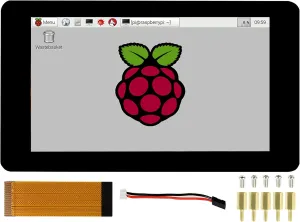 7inch DSI LCD for Raspberry Pi 4B/3B /3A /3B/2B/B /A , Compute Module 4/3 /3, 800x480 Capacitive TFT Touchscreen Display, 5-Points Touch, Supports Raspberry Pi OS/Ubuntu/Kali/Retropie