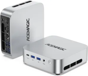 ACEMAGICIAN Mini Gaming PC AMD Ryzen 7 6800H Mini PC 16GB DDR5 512GB SSD Mini Computers (8C/16T, up to 4.7GHz), 4K Triple Display Mini Desktop Computers 3.2 Type-C/LAN 2.5G/BT5.2/WiFi 6/Dual Channel