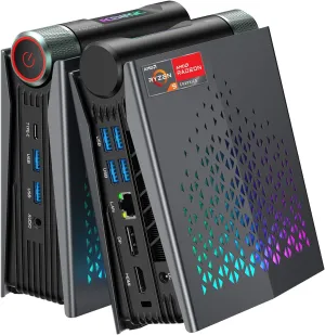 ACEMAGICIAN Mini PC Ryzen 9 6900HX - 32GB DDR5 1TB NVME SSD Small Gaming Computers,Tiny Desktop with AMD Radeon 680M, Type C|WiFi 6|BT 5.2|Dual Channel|Office|Home|Casual Games