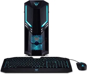 Acer Predator Orion 3000 Desktop, 9th Gen Intel Core i7-9700K, GeForce RTX 2080 8GB, 16GB DDR4, 256GB PCIe NVMe SSD, 1TB HDD, Win 10, PO3-600-UR20 (Renewed)