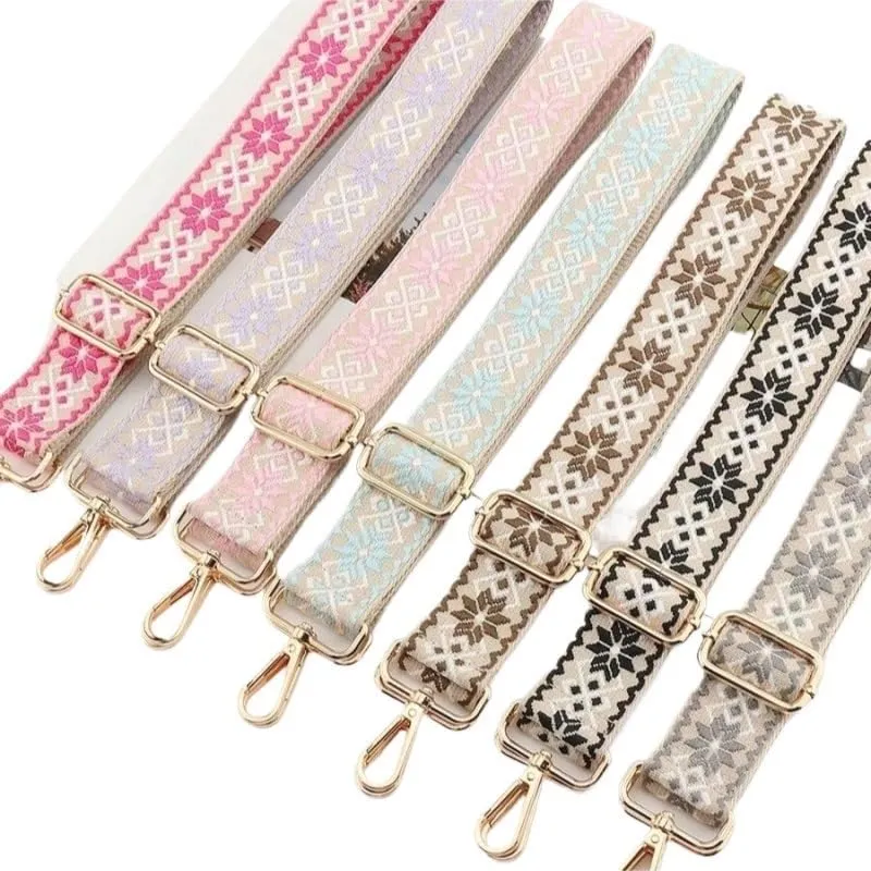 Adjustable Wide Shoulder Bag Strap - Replacement Handbag Belt for DIY Projects and Accessories