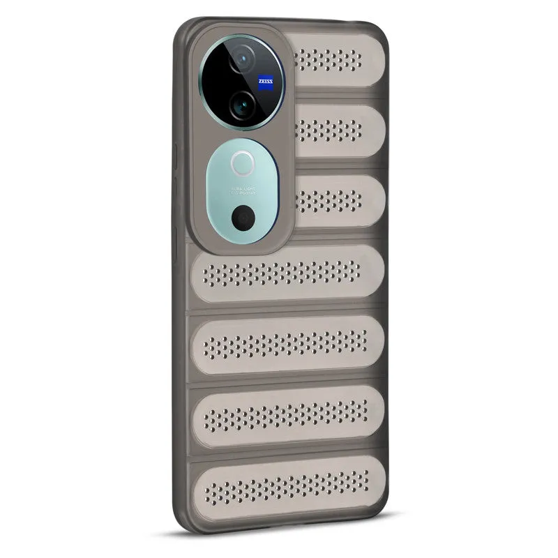 Advanced Perforated Breathable With Rugged Back Cover Case For Vivo V40 5G