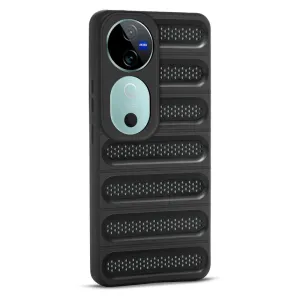 Advanced Perforated Breathable With Rugged Back Cover Case For Vivo V40 5G