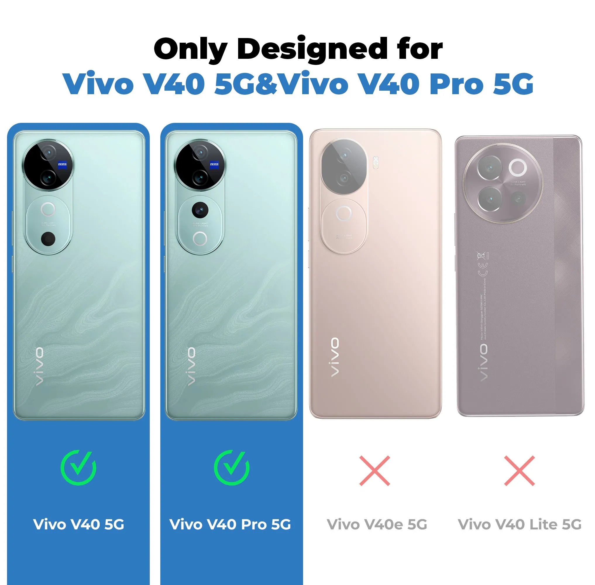 Advanced Perforated Breathable With Rugged Back Cover Case For Vivo V40 5G