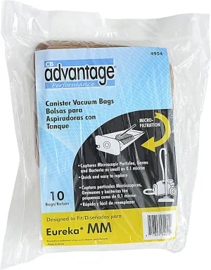 Advantage Eureka MM Replacement Vacuum Bags (10 Bags)