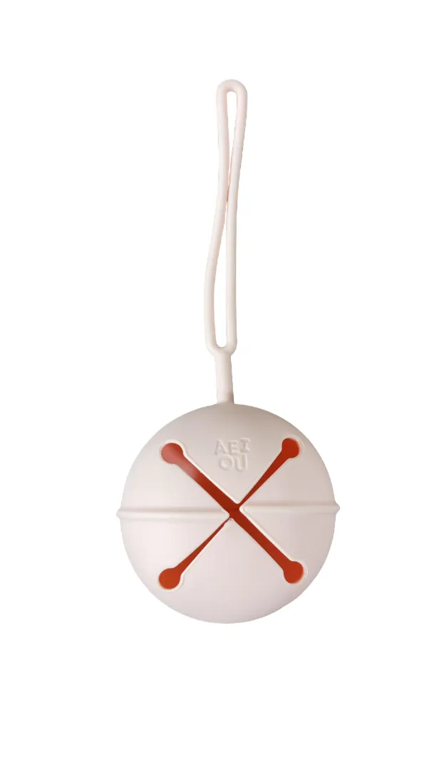AEIOU Silicone Pacifier Pouch, Petal