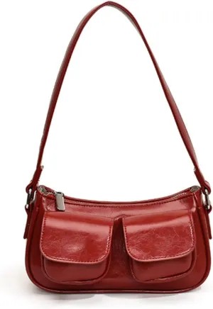 Aesthetic Y2K Handbag Purse, Vintage Buckle Purse
