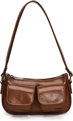 Aesthetic Y2K Handbag Purse, Vintage Buckle Purse