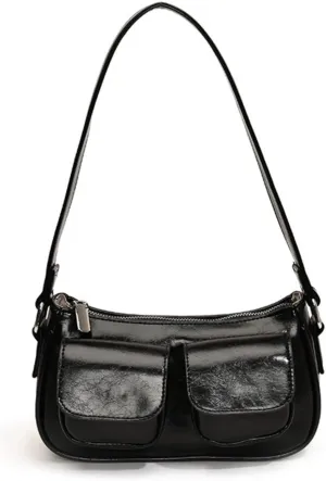 Aesthetic Y2K Handbag Purse, Vintage Buckle Purse