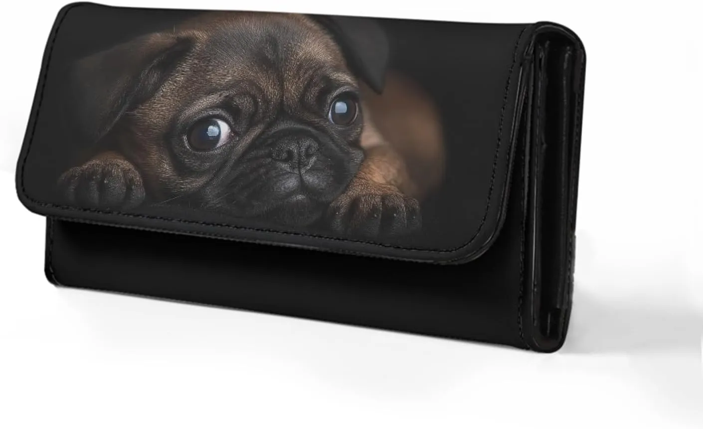 AFPANQZ Boston Terriers Print Long Wallets for Womens Girls Leather Trifold Multi Card Holder Slots Wallet, Elegant Clutch Long Purse for Women Travel Purses Holder Zip Coin Wallet Purse