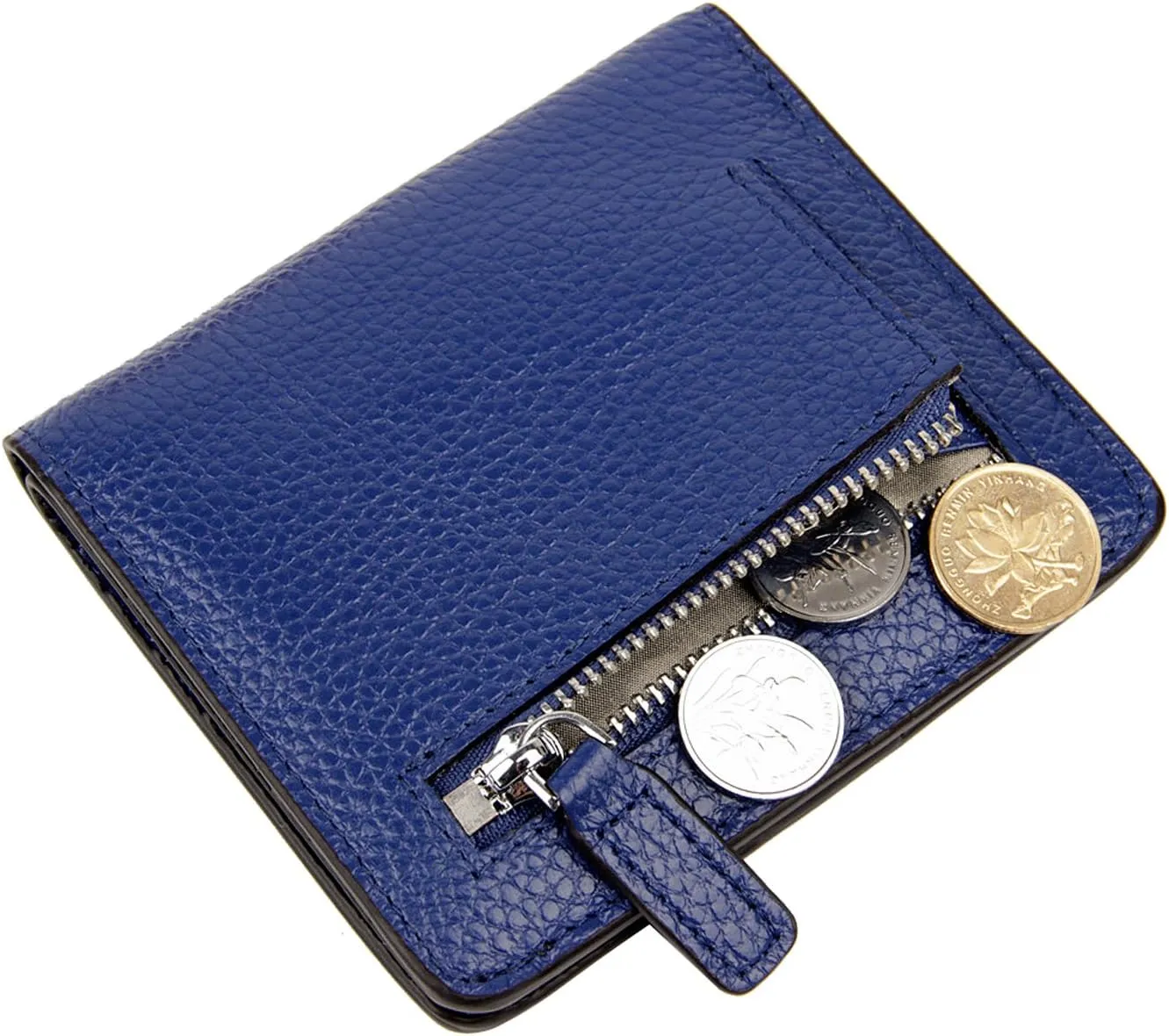 AINIMOER Small Leather Wallet for Women, Ladies Credit Card Holder RFID Blocking Women's Mini Bifold Pocket Purse
