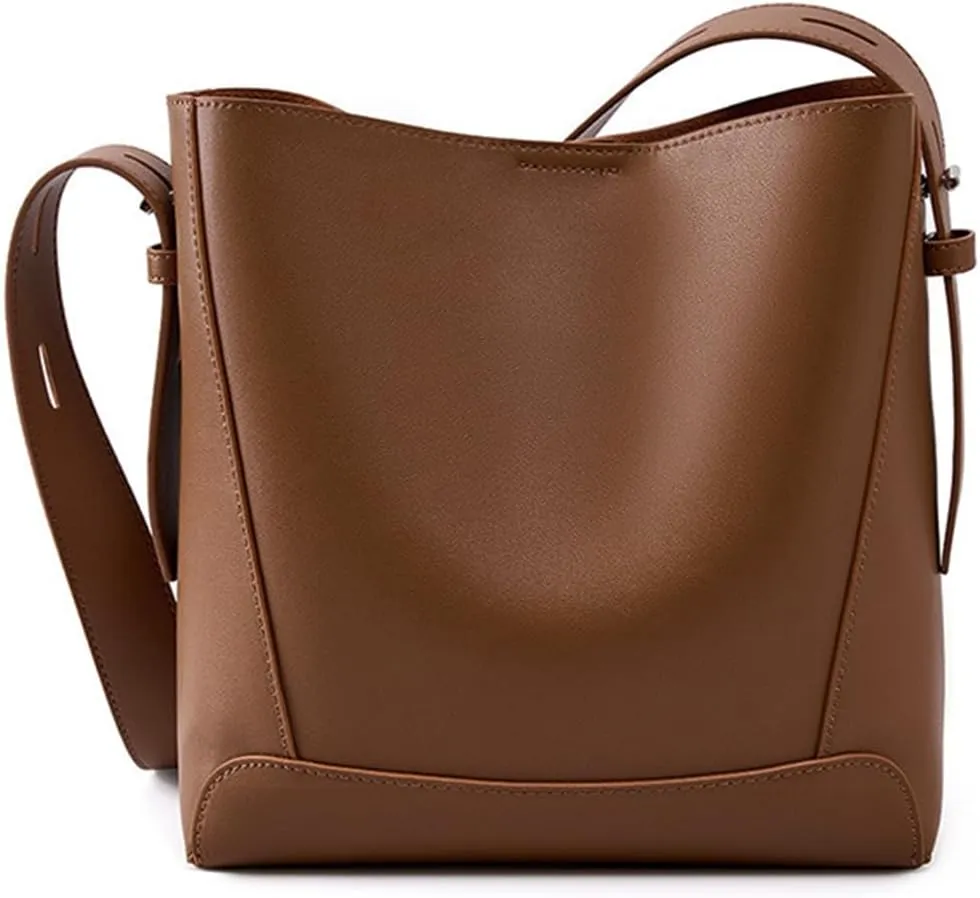 Aipjoy Bucket Bags For Women,Bucket Purses,Vegan Leather Shoulder Tote Bag Handbag With Adjustable Strap