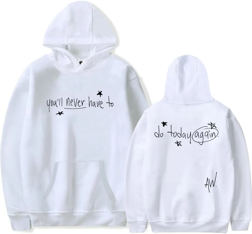Alex Warren Merch Today Again Hoodie Men Women Long Sleeve Pullover Graphic Tops