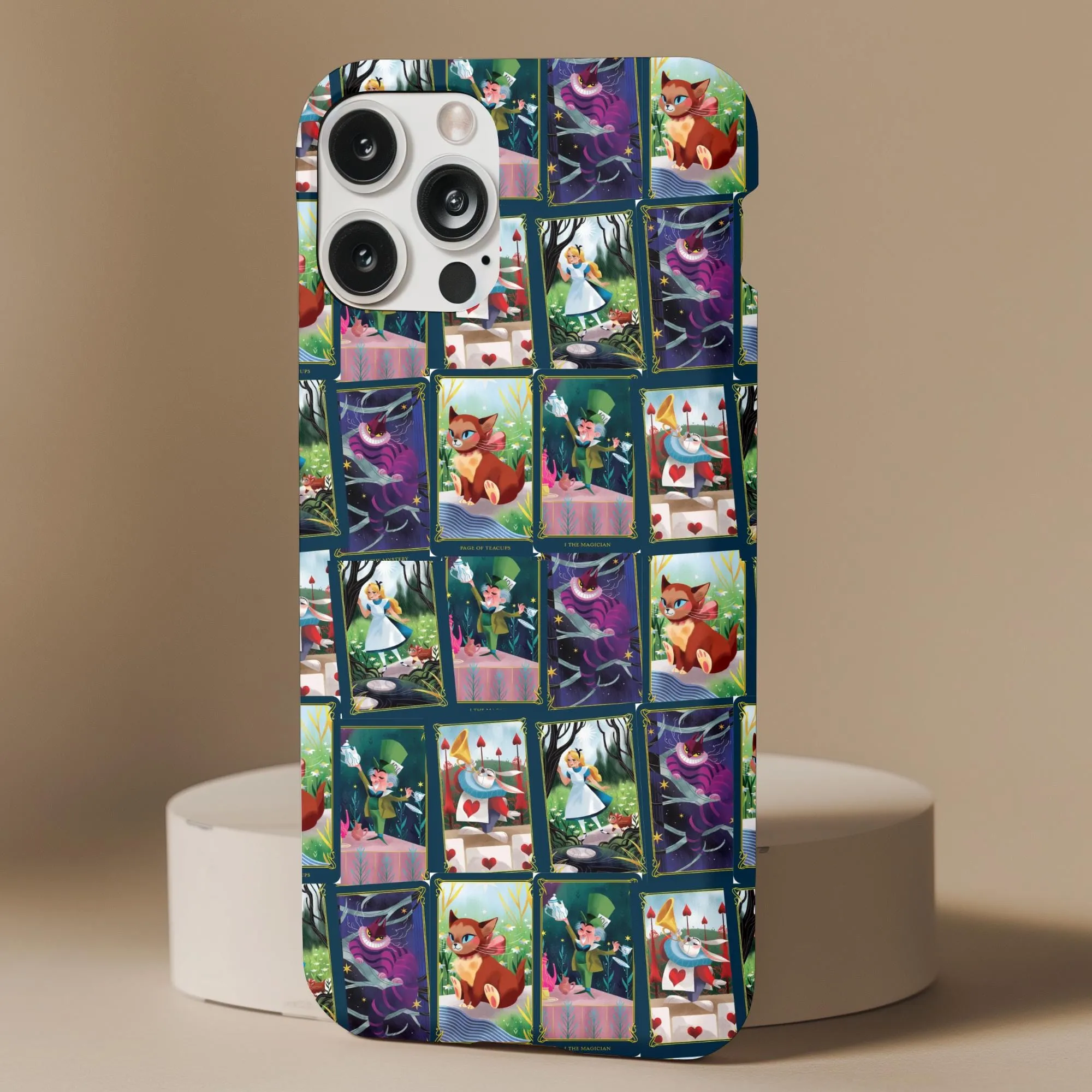 Alice Cheshire Cat Tarot Cards Phone Case