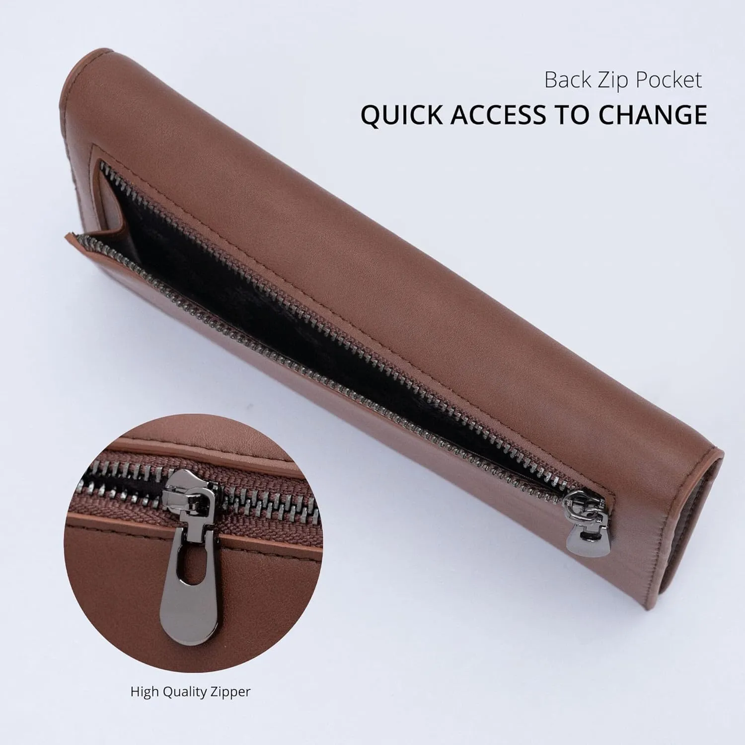 Alldaily Ultra Slim Thin Women Wallet RFID Blocking Credit Card Holder Bifold Long Ladies Billfold (Coffee)