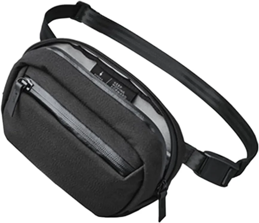 ALPAKA Go Sling Nano - 1.6L Sling Bag for Men,Mini Crossbody Bag with Weatherproof Fabric, Quick Release Magnetic Buckle