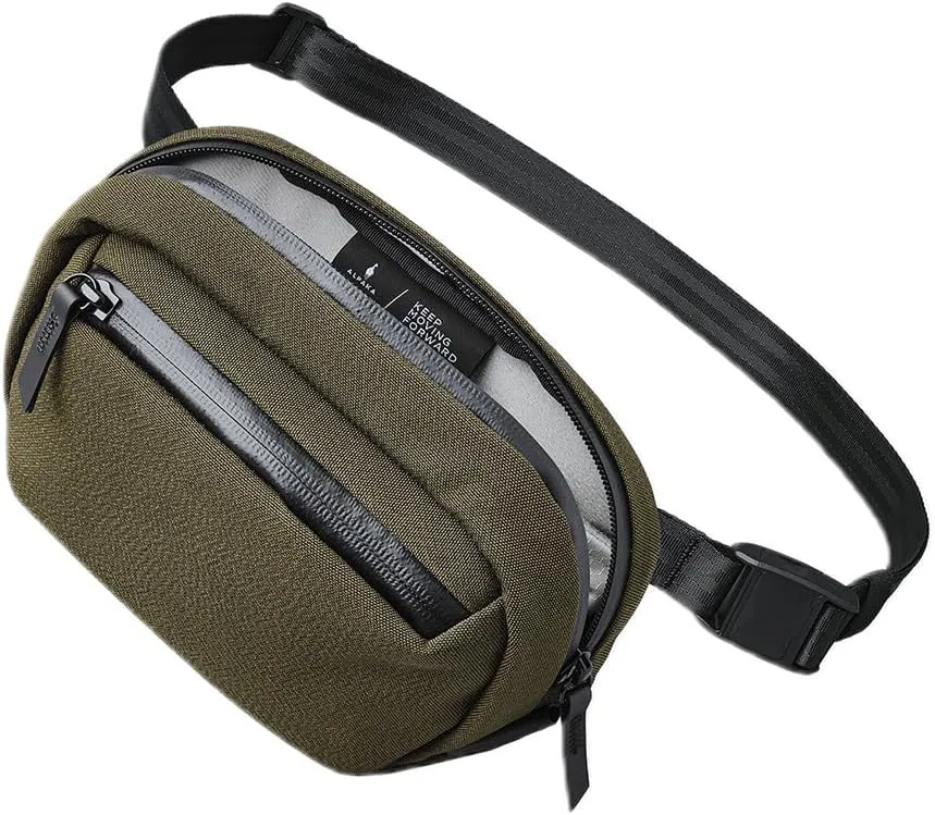 ALPAKA Go Sling Nano - 1.6L Sling Bag for Men,Mini Crossbody Bag with Weatherproof Fabric, Quick Release Magnetic Buckle